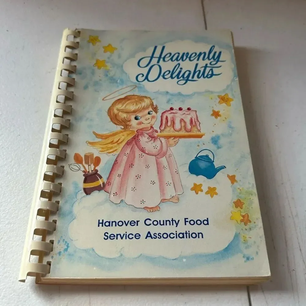 Vintage Heavenly Delights Spiral-Bound Cookbook